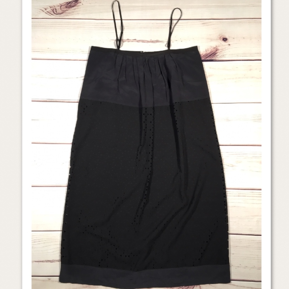MADEWELL Black Pleated Dress Size 6